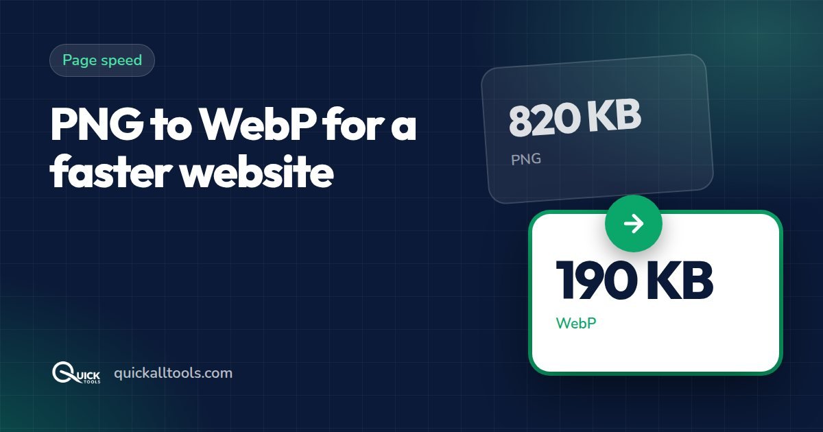 Convert PNG to WebP to Speed Up Your Website (Without Losing Quality)