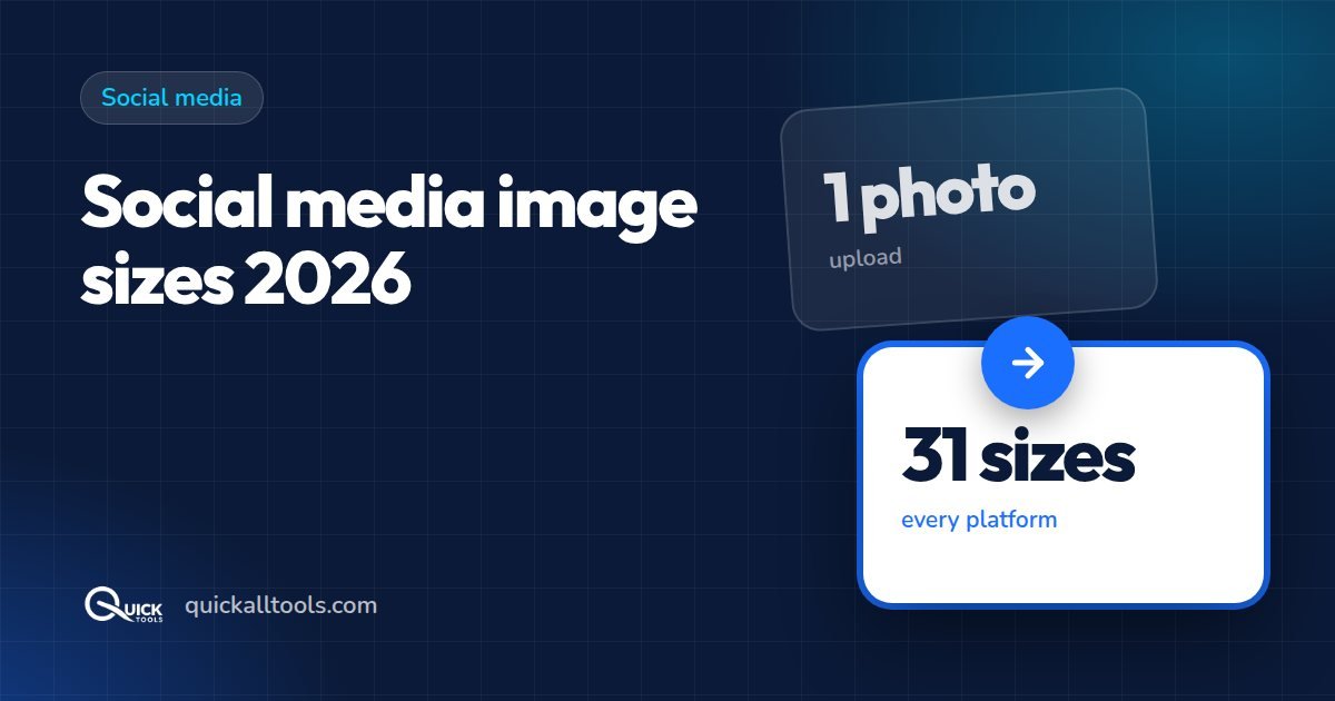 Social Media Image Sizes 2026: Instagram, Facebook, YouTube, X & LinkedIn