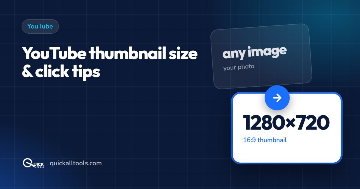 YouTube Thumbnail Size (1280×720): How to Make One That Gets Clicks